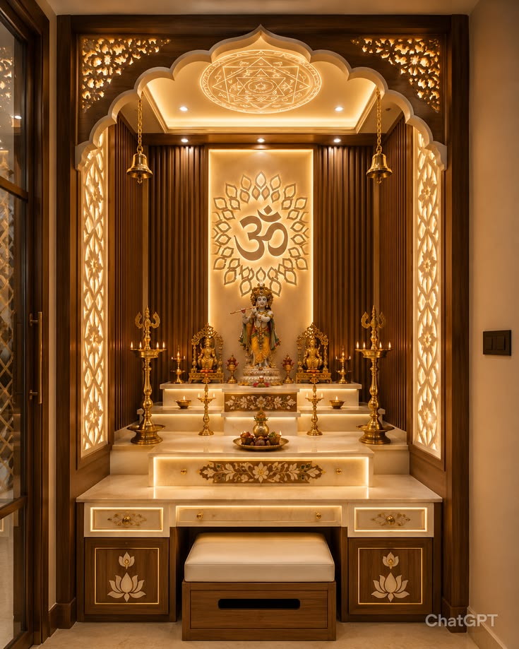Want Stylish Pooja Unit Ideas?